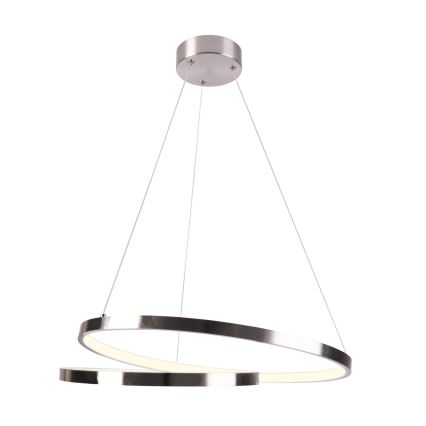LED Lustra ar auklu ZEFIRA LED/40W/230V 4000K d. 50 cm spīdīgi hromēts