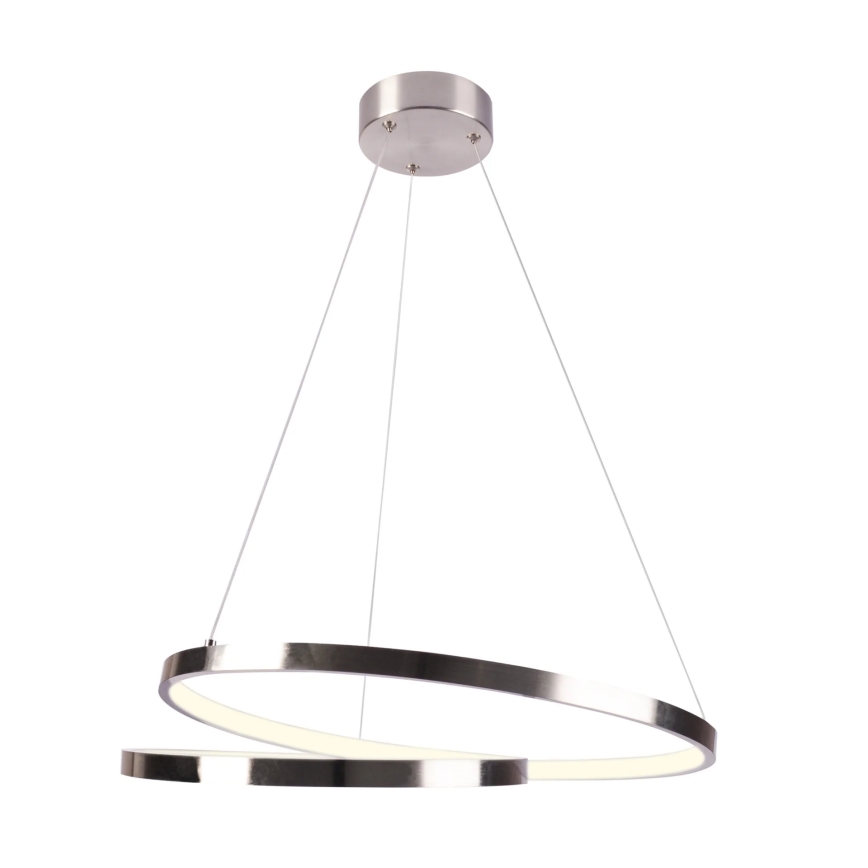LED Lustra ar auklu ZEFIRA LED/40W/230V 4000K d. 50 cm spīdīgi hromēts