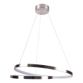 LED Lustra ar auklu ZEFIRA LED/40W/230V 4000K d. 50 cm spīdīgi hromēts