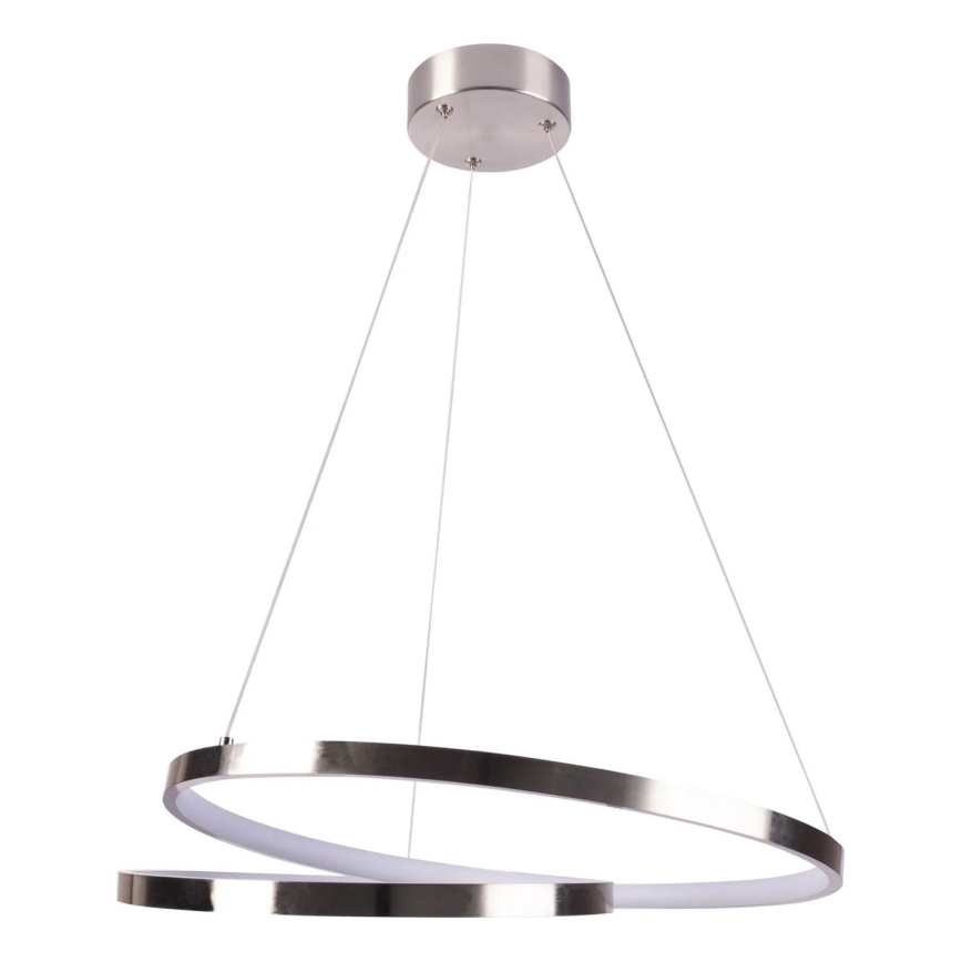 LED Lustra ar auklu ZEFIRA LED/40W/230V 4000K d. 50 cm spīdīgi hromēts