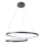 LED Lustra ar auklu ZEFIRA LED/52W/230V 4000K d. 60 cm antracīta