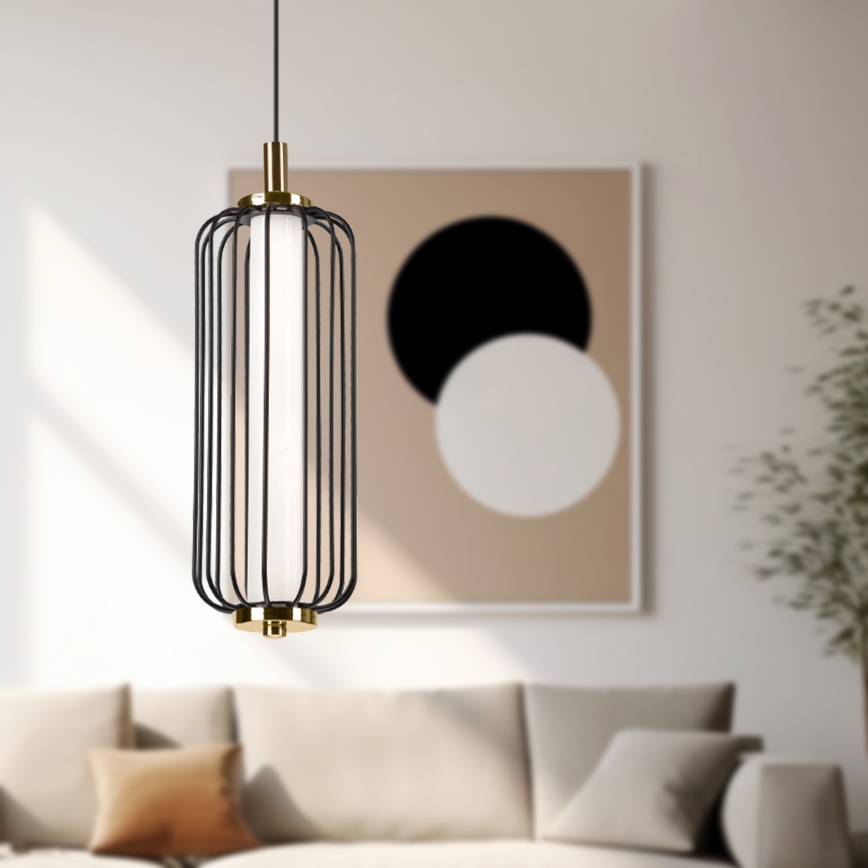 LED lustra ar kabeli BONNIE LED/15W/230V 3000K melna