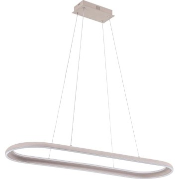 LED lustra ar kabeli CASHMERE LED/80W/230V 30x100 cm balta