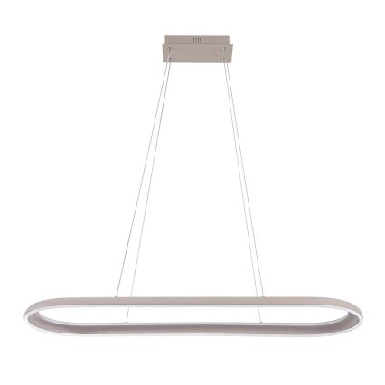 LED lustra ar kabeli CASHMERE LED/80W/230V 30x100 cm balta