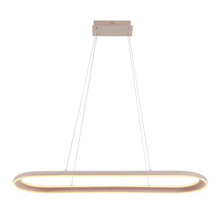 LED lustra ar kabeli CASHMERE LED/80W/230V 30x100 cm balta