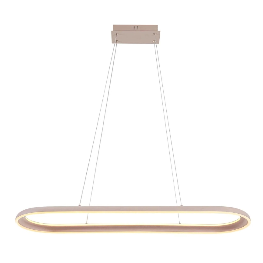 LED lustra ar kabeli CASHMERE LED/80W/230V 30x100 cm balta