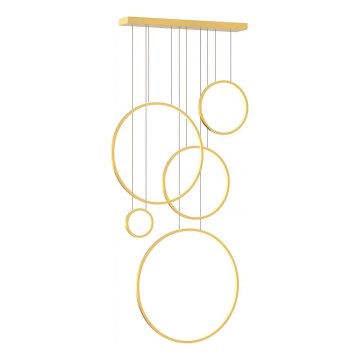 LED lustra ar kabeli SATURNO LED/100W/230V zelta