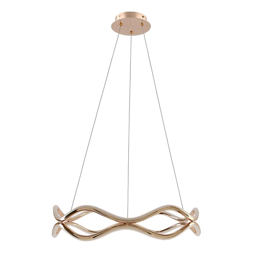 LED lustra ar kabeli VAVE LED/28W/230V rožzeltaina