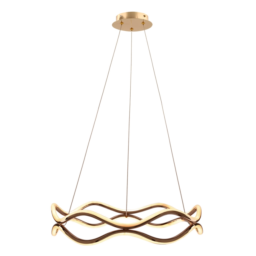 LED lustra ar kabeli VAVE LED/28W/230V rožzeltaina