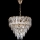 LED Lustra ar ķēdi 7xE27/60W/230V + 4xLED/6W d. 40 cm zelta