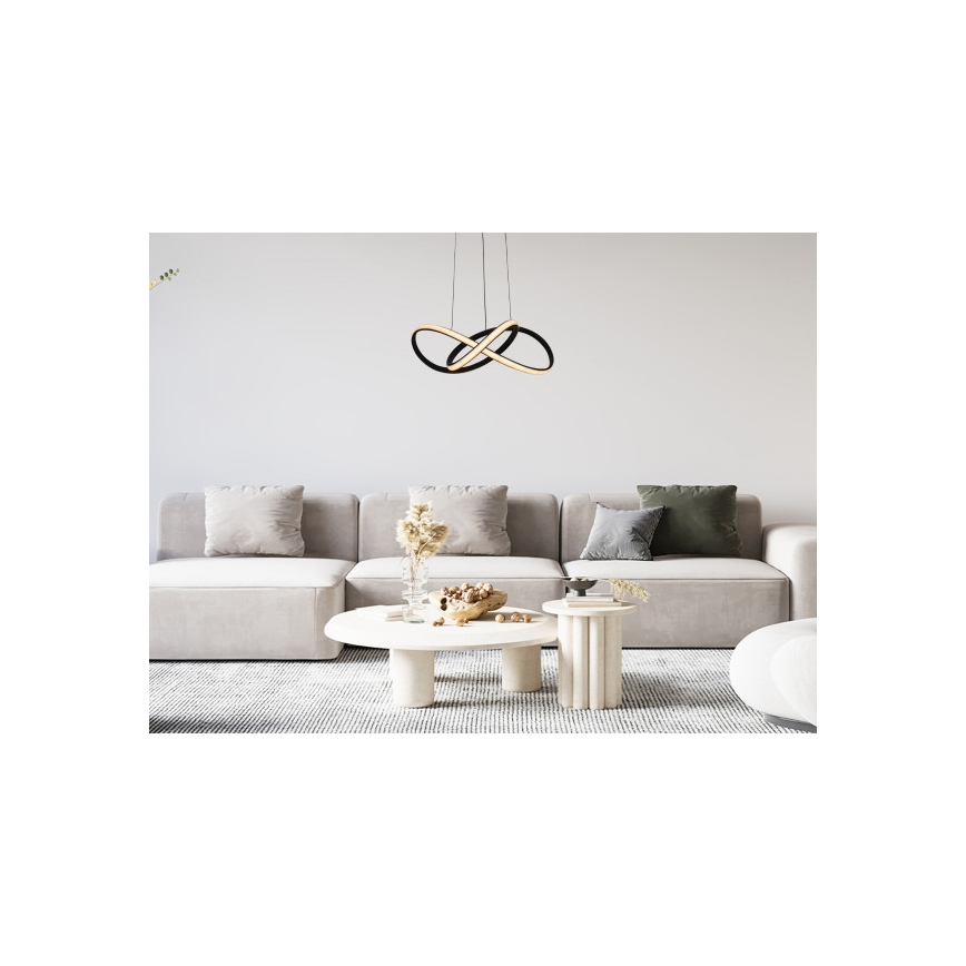 LED regulējama lustra uz kabeļa LED/65W/230V 3000-6500K Ø 49 cm ar tālvadības pulti