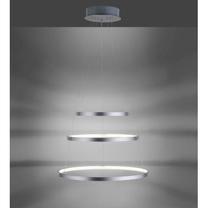 Leuchten Direkt 11526-55 - LED aptumšojama lustra uz kabeļa CIRCLE LED/13,5W/230V + LED/19,5W + LED/24W