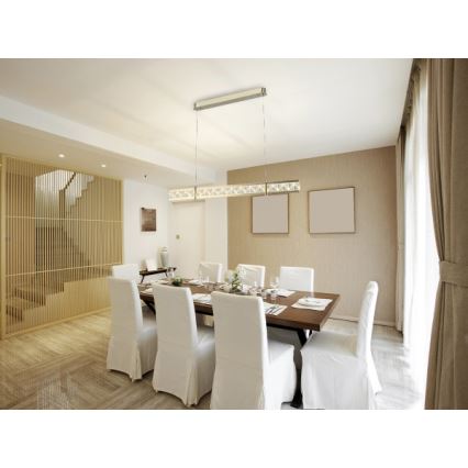 LED regulējama kristāla lustra uz troses ENRIQUE LED/20W//230V 3000-6000K + tālvadība