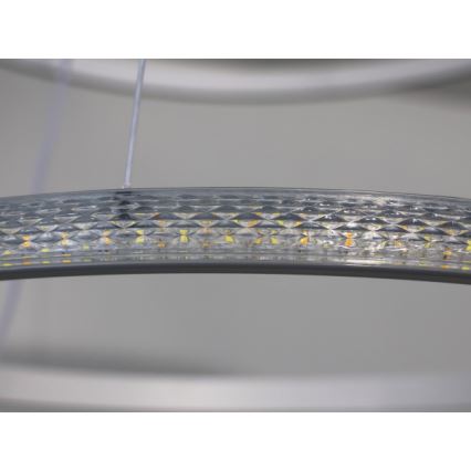 Regulējama LED lustra uz troses LED/55W/230V 3000-6500K Ø 60 cm + tālvadības pults