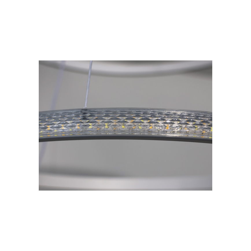 Regulējama LED lustra uz troses LED/55W/230V 3000-6500K Ø 60 cm + tālvadības pults