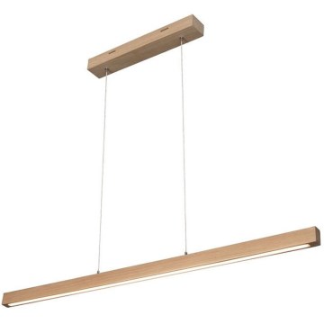 LED lustra ar regulējamu spilgtumu uz troses SMAL LED/15W/230V ozols