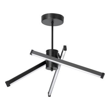 LED Lustra ar stieni 3xLED/10W/230V 3000-6500K d. 62 cm melna