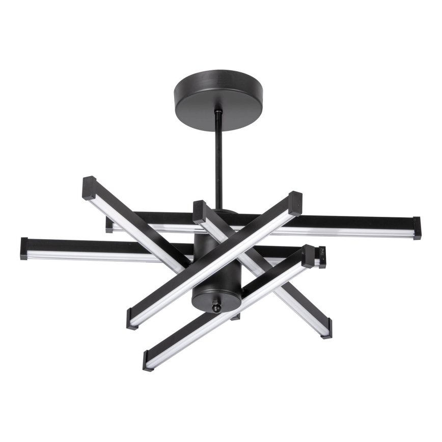 LED Lustra ar stieni 6xLED/10W/230V 3000-6500K d. 66 cm melna