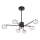 LED Lustra ar stieni 6xLED/6W/230V 3000-6500K d. 59 cm zelta/melna