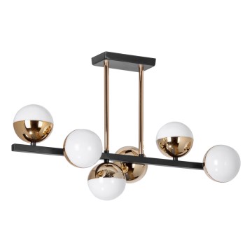 LED Lustra ar stieni 6xLED/7W/230V zelta/melna