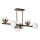 LED Lustra ar stieni 6xLED/7W/230V zelta/melna