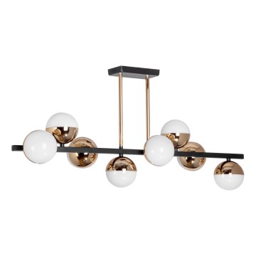 LED Lustra ar stieni 8xLED/7W/230V zelta/melna