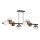 LED Lustra ar stieni 8xLED/7W/230V zelta/melna
