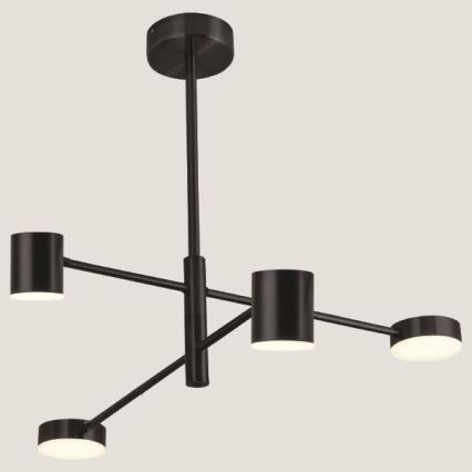 LED Lustra ar stieni LED/24W/230V 3000K melna
