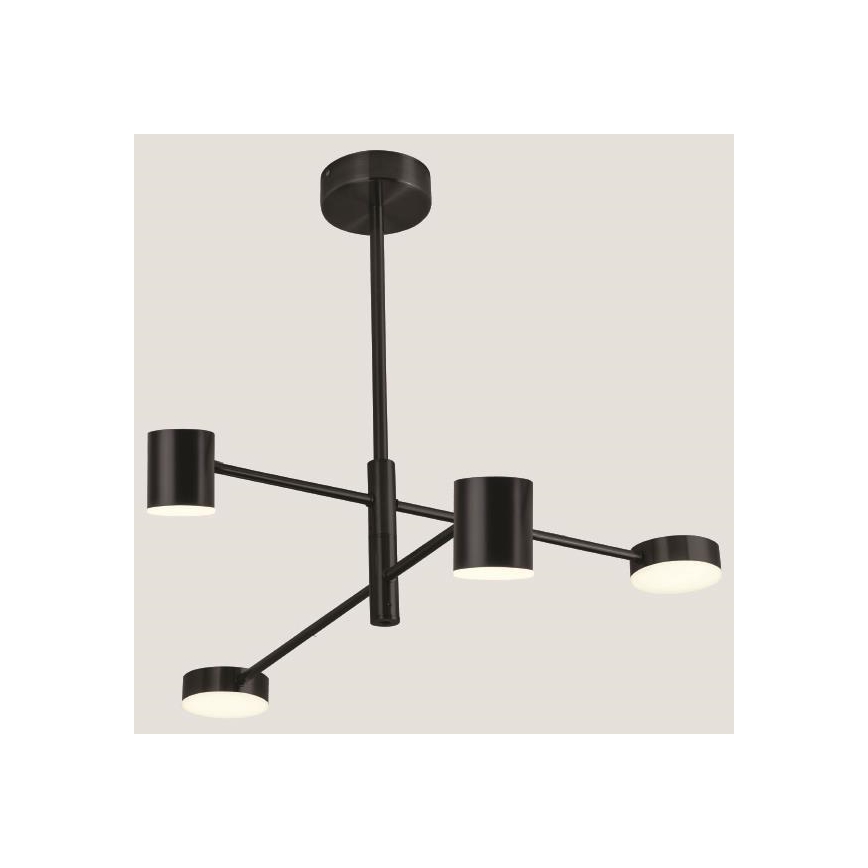 LED Lustra ar stieni LED/24W/230V 3000K melna