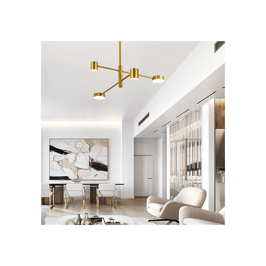 LED Lustra ar stieni LED/24W/230V 3000K zelta