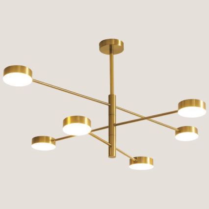 LED Lustra ar stieni LED/30W/230V 3000K zelta