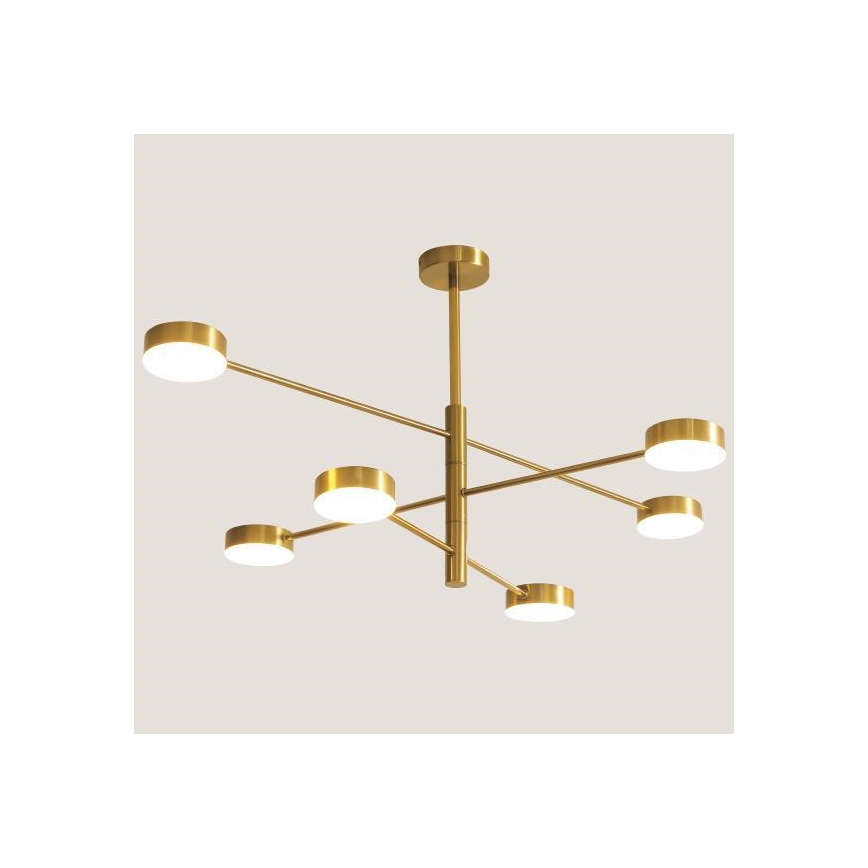 LED Lustra ar stieni LED/30W/230V 3000K zelta