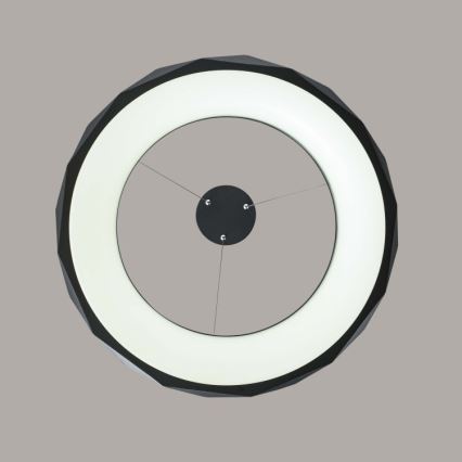 LED lustra ar trosi REUS LED/36W/230V 4000K Ø61 cm melna