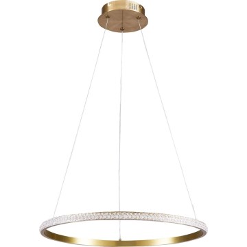 LED lustra ar vadu DIANA LED/25W/230V 4000K Ø 50 cm zelta krāsā