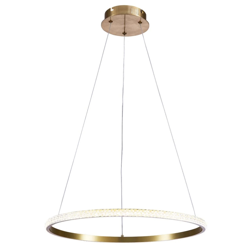 LED lustra ar vadu DIANA LED/25W/230V 4000K Ø 50 cm zelta krāsā