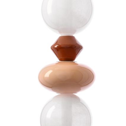 LED lustra ar vadu FLORES LED/20W/230V zeltaina/oranža/brūna