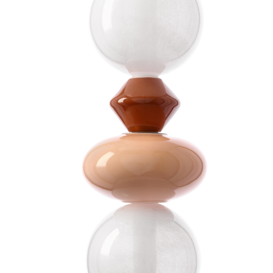 LED lustra ar vadu FLORES LED/20W/230V zeltaina/oranža/brūna