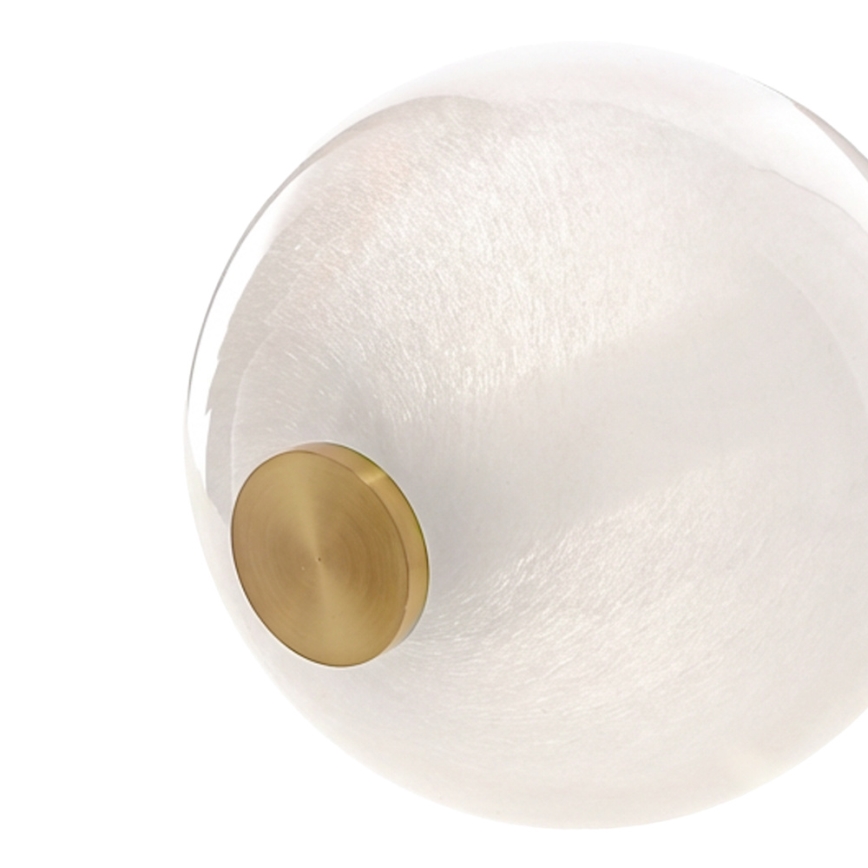 LED lustra ar vadu FLORES LED/20W/230V zeltaina/oranža/brūna