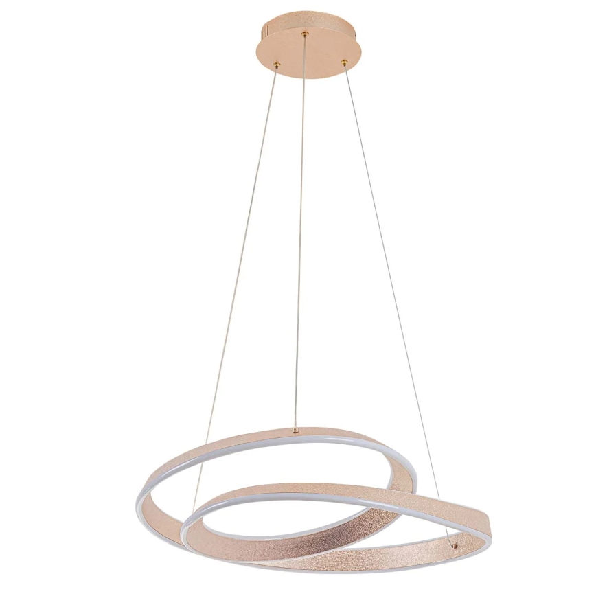 LED lustra GLOW uz troses, 75 W, 230 V, 4000 K, Ø 60 cm, zelta