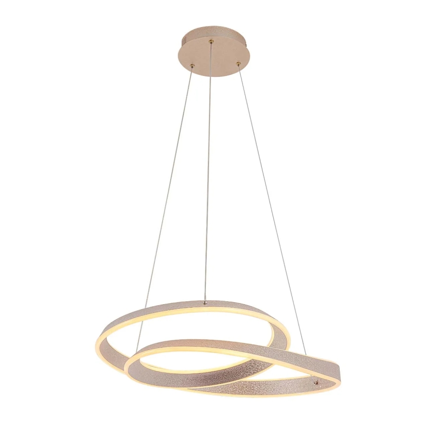 LED lustra GLOW uz troses, 75 W, 230 V, 4000 K, Ø 60 cm, zelta