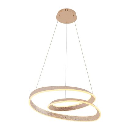LED lustra GLOW uz troses, 75 W, 230 V, 4000 K, Ø 60 cm, zelta