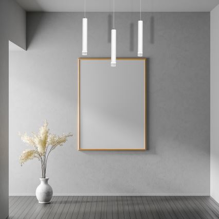 LED Lustra uz auklas ALBA 3xLED/15W/230V balts