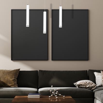 LED Lustra uz auklas ALBA 3xLED/15W/230V balts