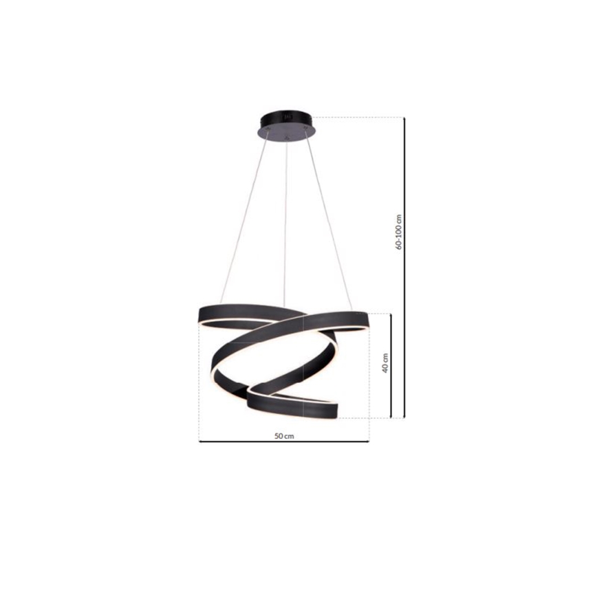 LED Lustra uz auklas ANDROMEDA LED/45W/230V