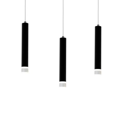 LED Lustra uz auklas CARBON 3xLED/15W/230V