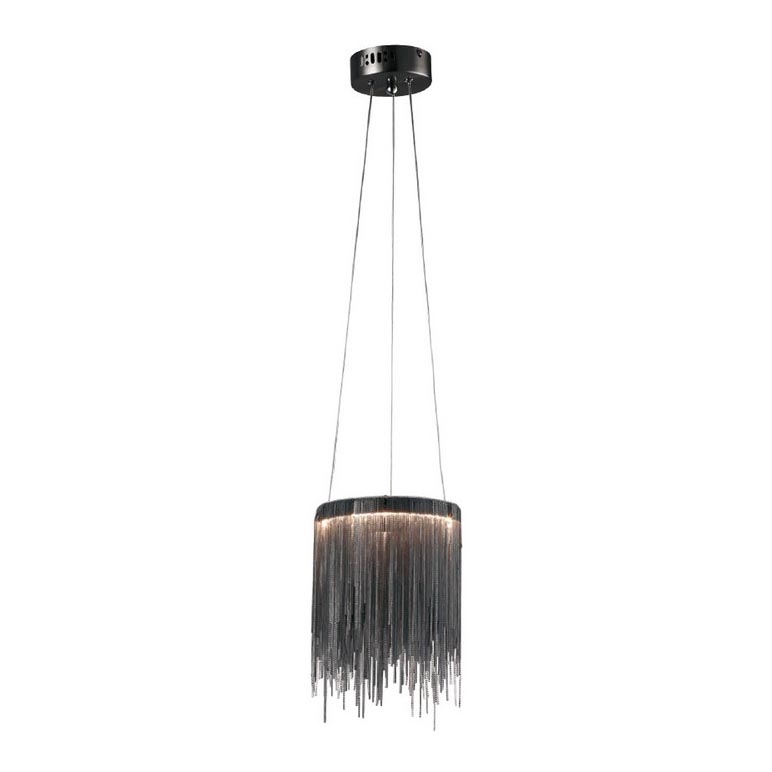 LED Lustra uz auklas CASCATA BLACK LED/18W/230V