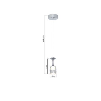 LED Lustra uz auklas COPPA 1xLED/5W/230V