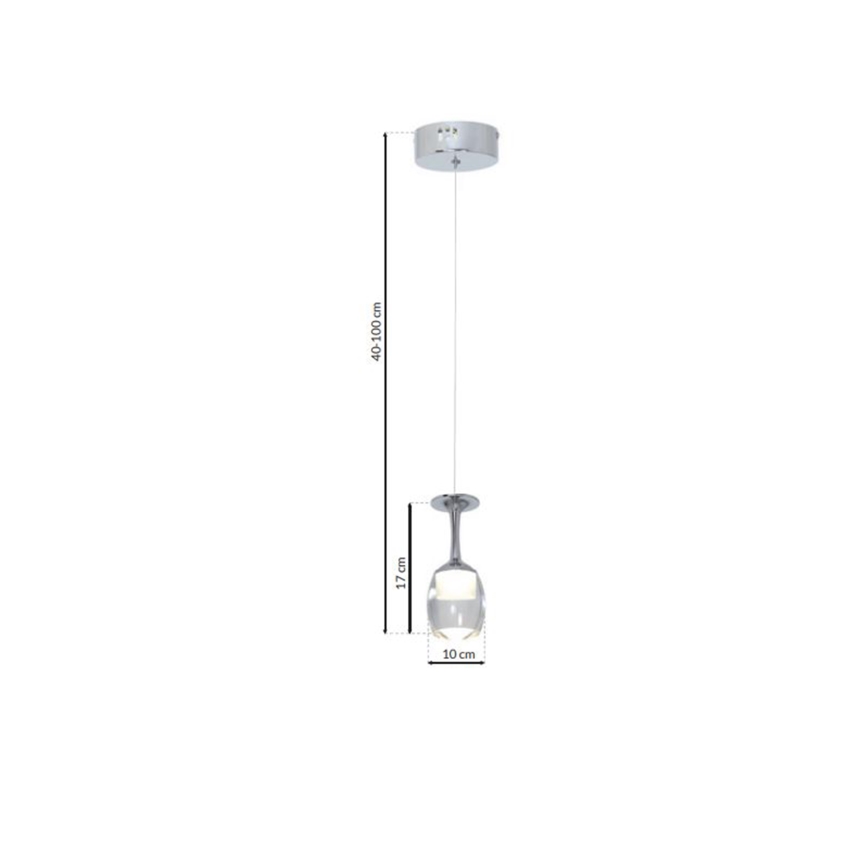 LED Lustra uz auklas COPPA 1xLED/5W/230V