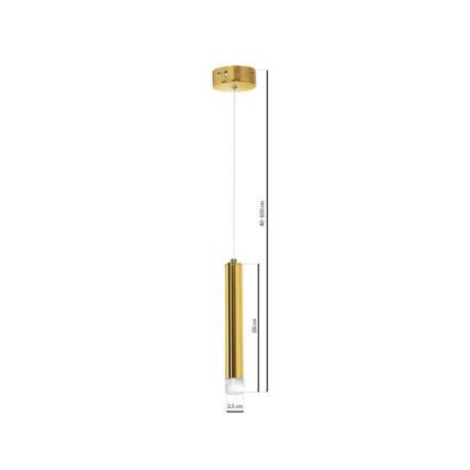 LED Lustra uz auklas GOLDIE 1xLED/5W/230V zelta