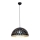 LED Lustra uz auklas LISA BLACK 1xE27/60W/230V